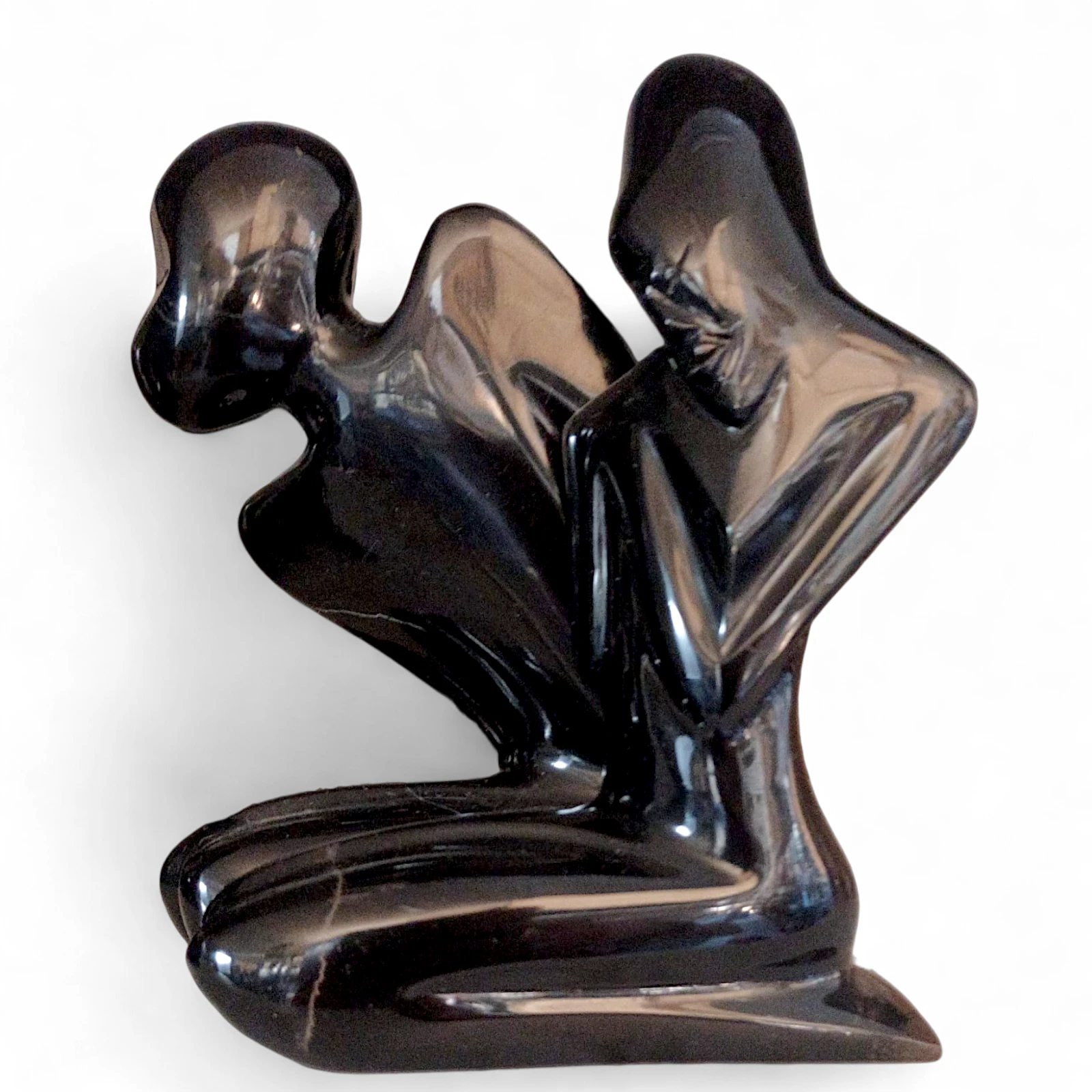 coppia-scultura-da-tavolo-marmo-nero-africano-cosebelleantichemoderne