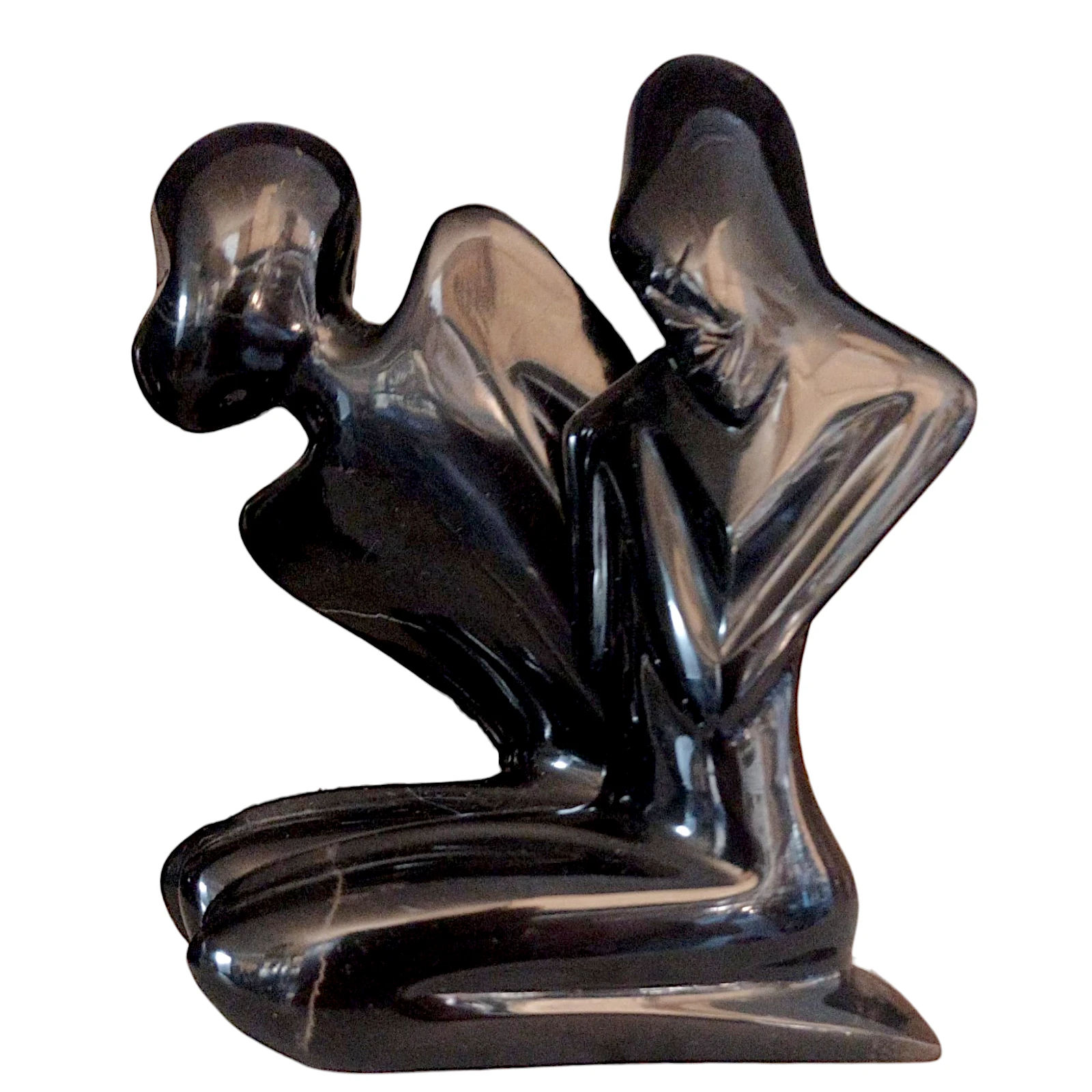 coppia-scultura-da-tavolo-marmo-nero-africano-cosebelleantichemoderne