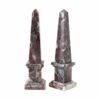 coppia Obelisco-Marmo-Fior-di-Pesco
