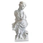 Statua Venere in Marmo Bianco di Carrara H.100cm