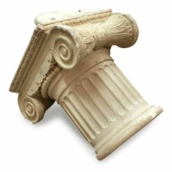 Capital-in-marble-rosso-travertino-antique -classic-vintage-red-marble -capital-H45Cm-cosebelleantichemoderne