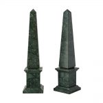 Green Alpi marble Obelisk