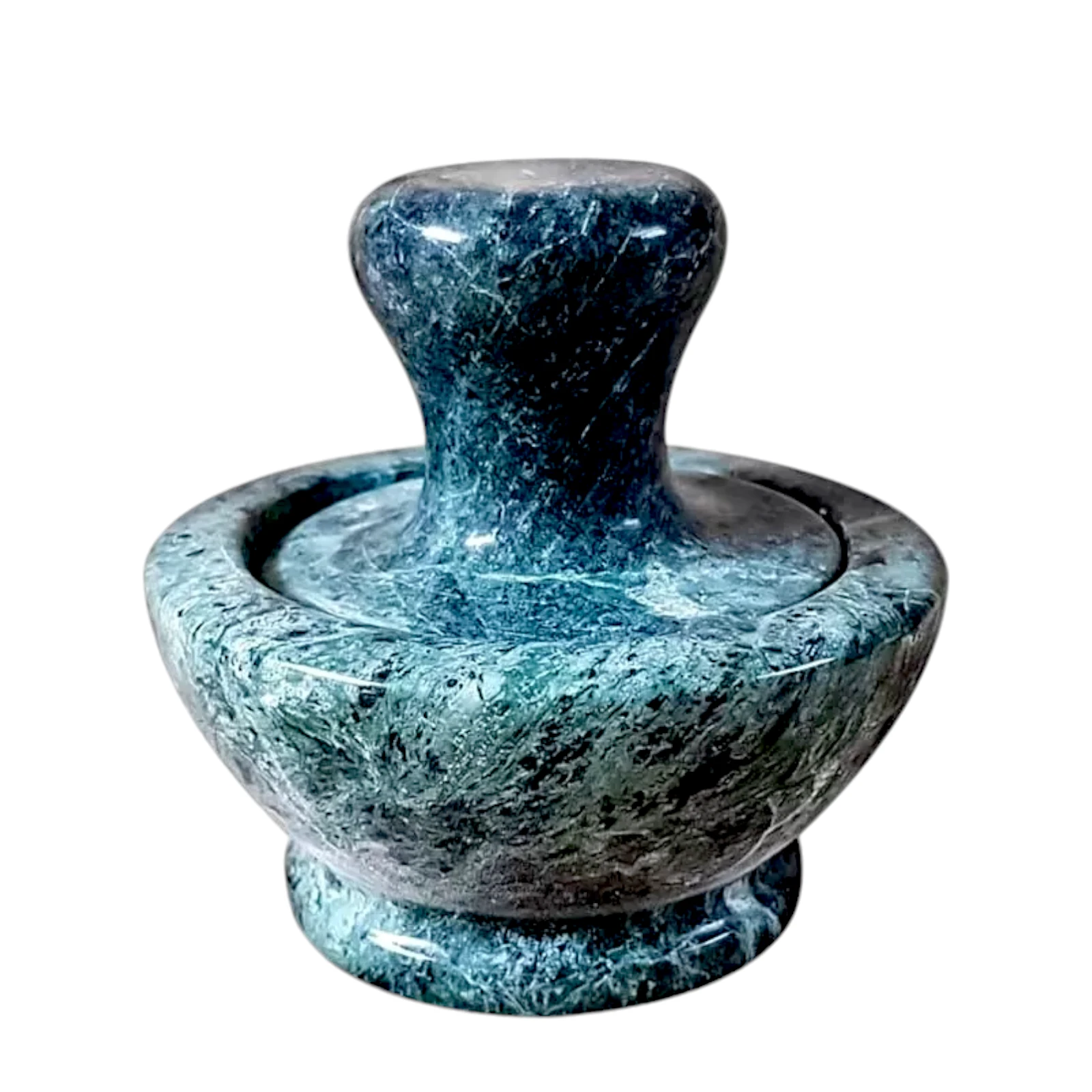 mortaio-fungo-marmo-verde-cosebelleantichemoderne