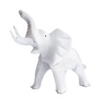 Scultura elefante in marmo bianco