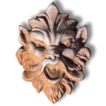 Maschera in terracotta italiana h. 21cm