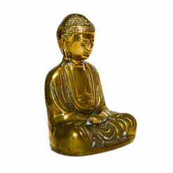 Scultura-da-tavolo-ottone-statua-sacra-buddha-seduto-meditazione-protezione-casa-simbolo-buddismo-cosebelleantichemoderne