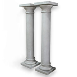 coppia-di-colonne-in-marmo-bianco-di-Carrara-cosebelleantichemoderne