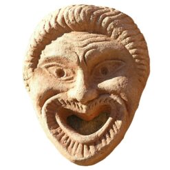 maschera-in-terracotta-la-commedia-greca-cosebelleantichemoderne