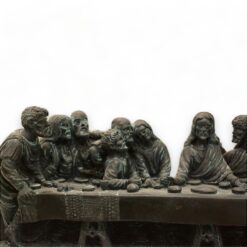 ultima-cena-scultura-in-marmo-effetto-bronzo-varie-misure-cosebelleantichemoderne