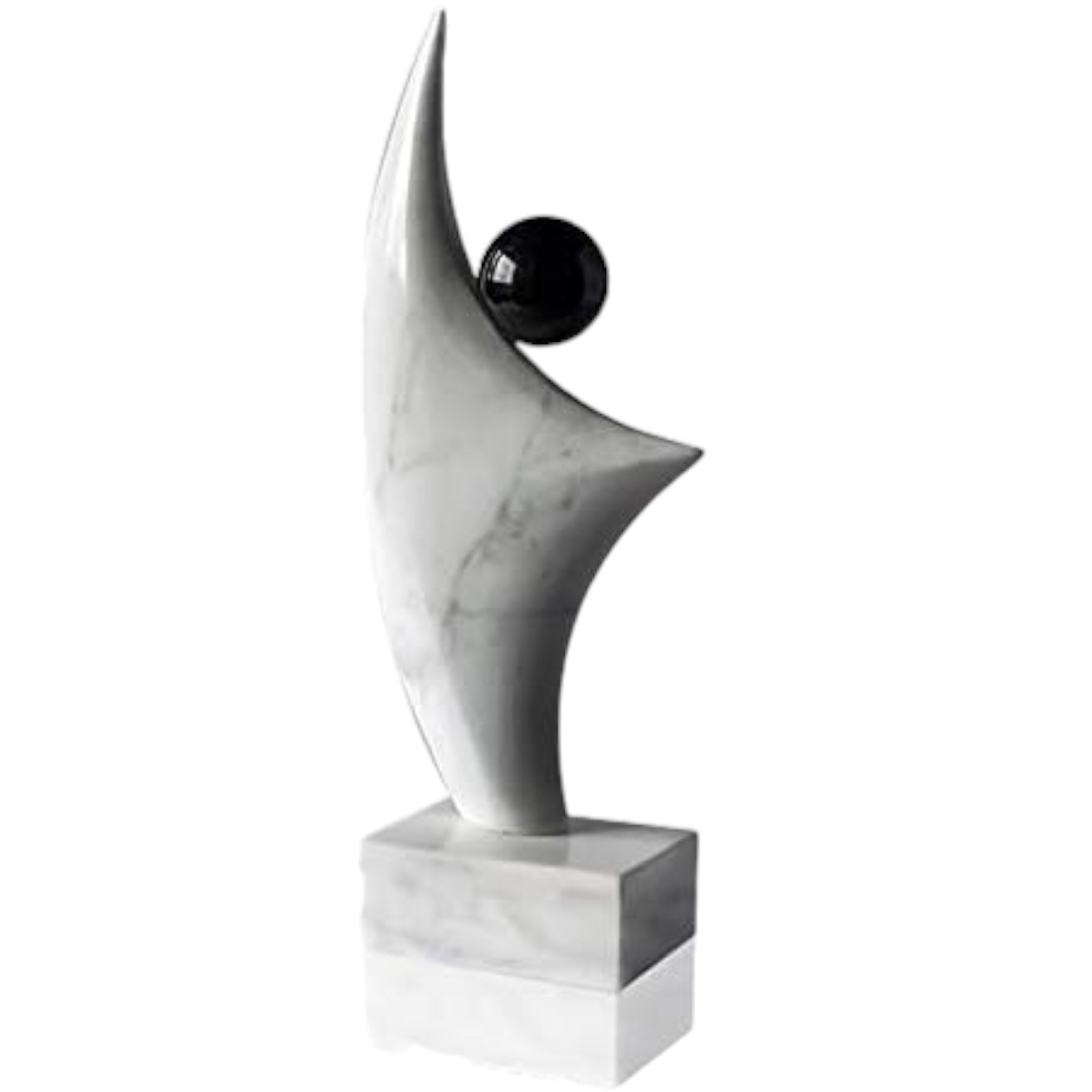 barca-vela-con-sole-marmo-bianco-nero-portoro-cosebelleantichemoderne