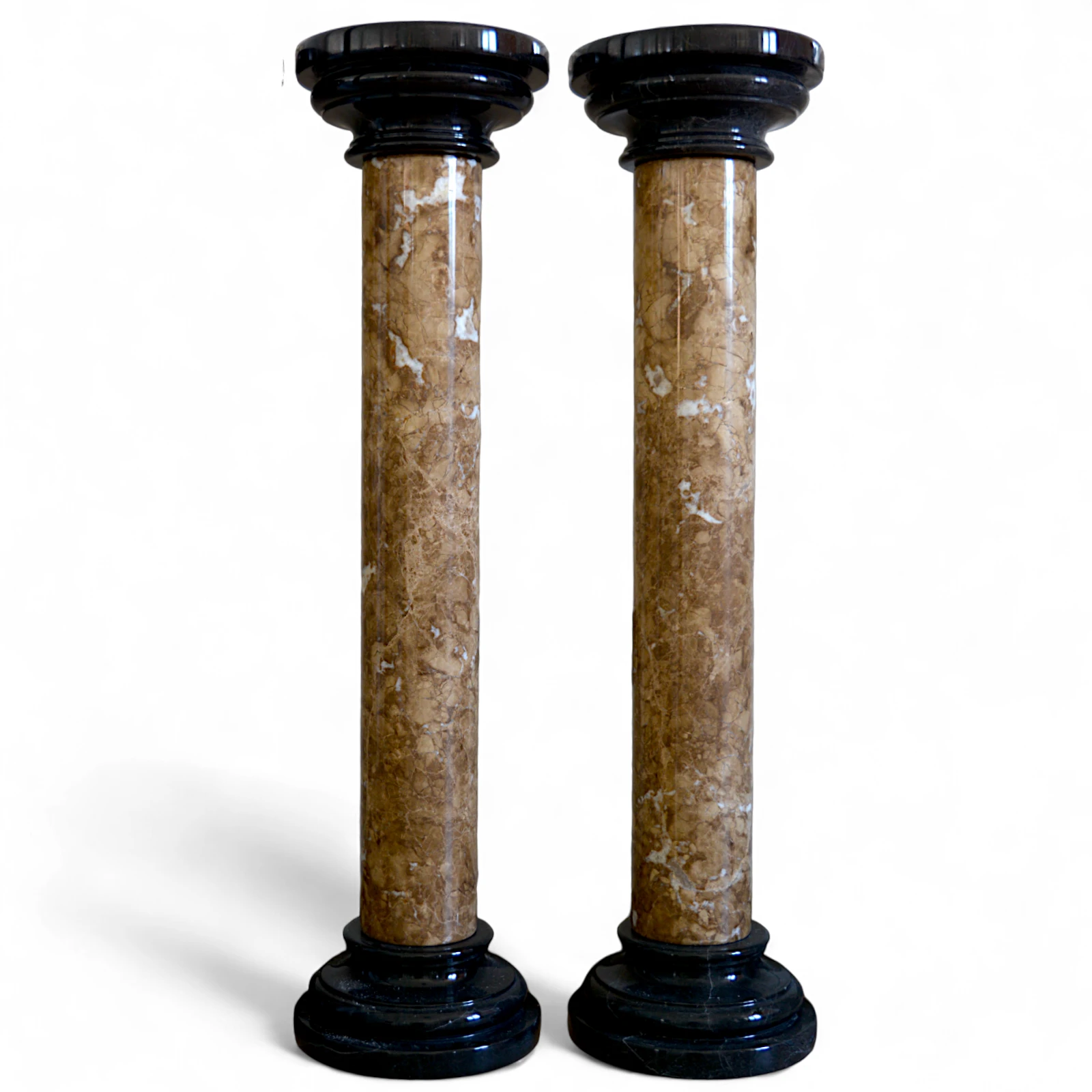 coppia-colonne-marmo-emperador-marquinia-cosebelleantichemoderne