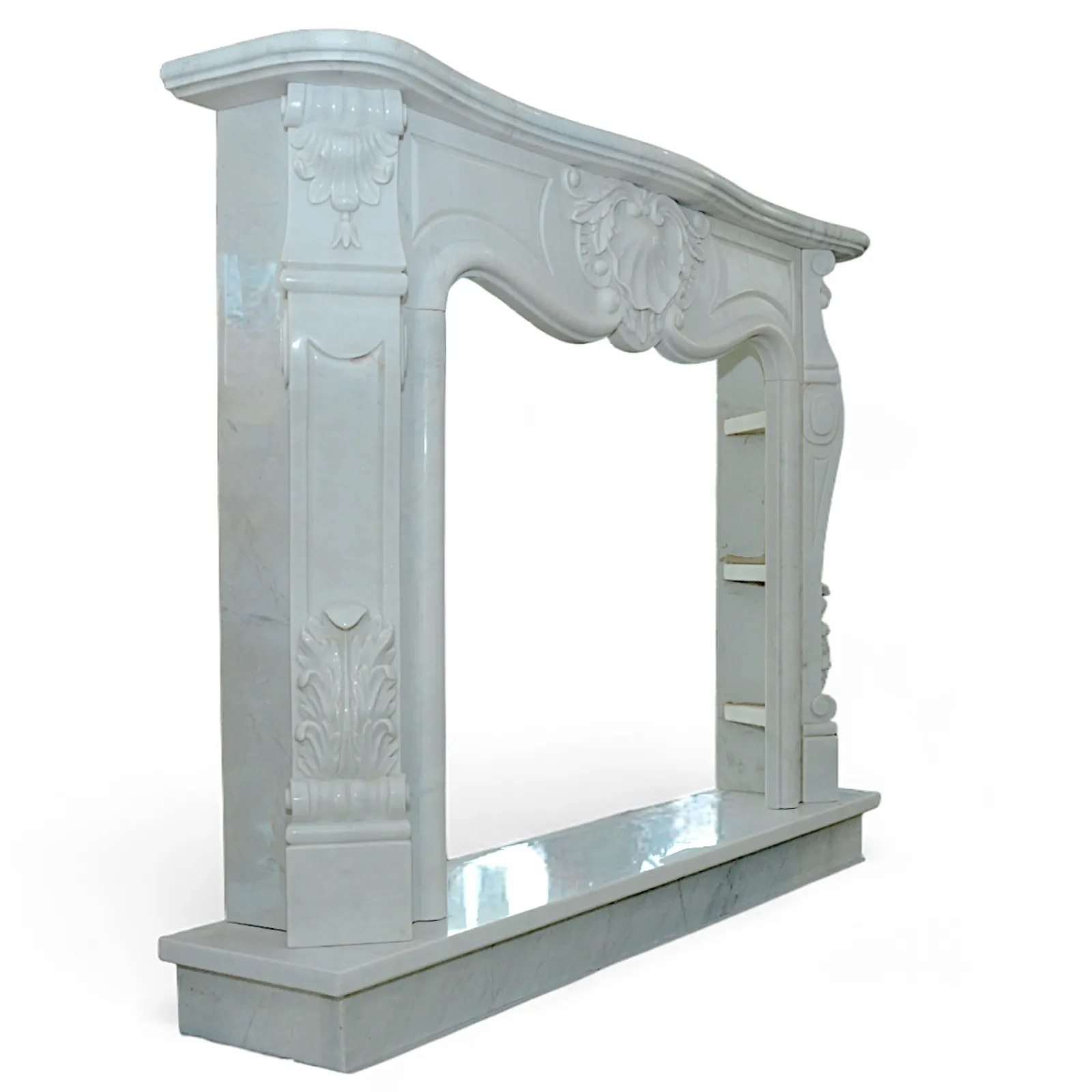 camino-marmo-carrara-bianco-cosebelleantichemoderne