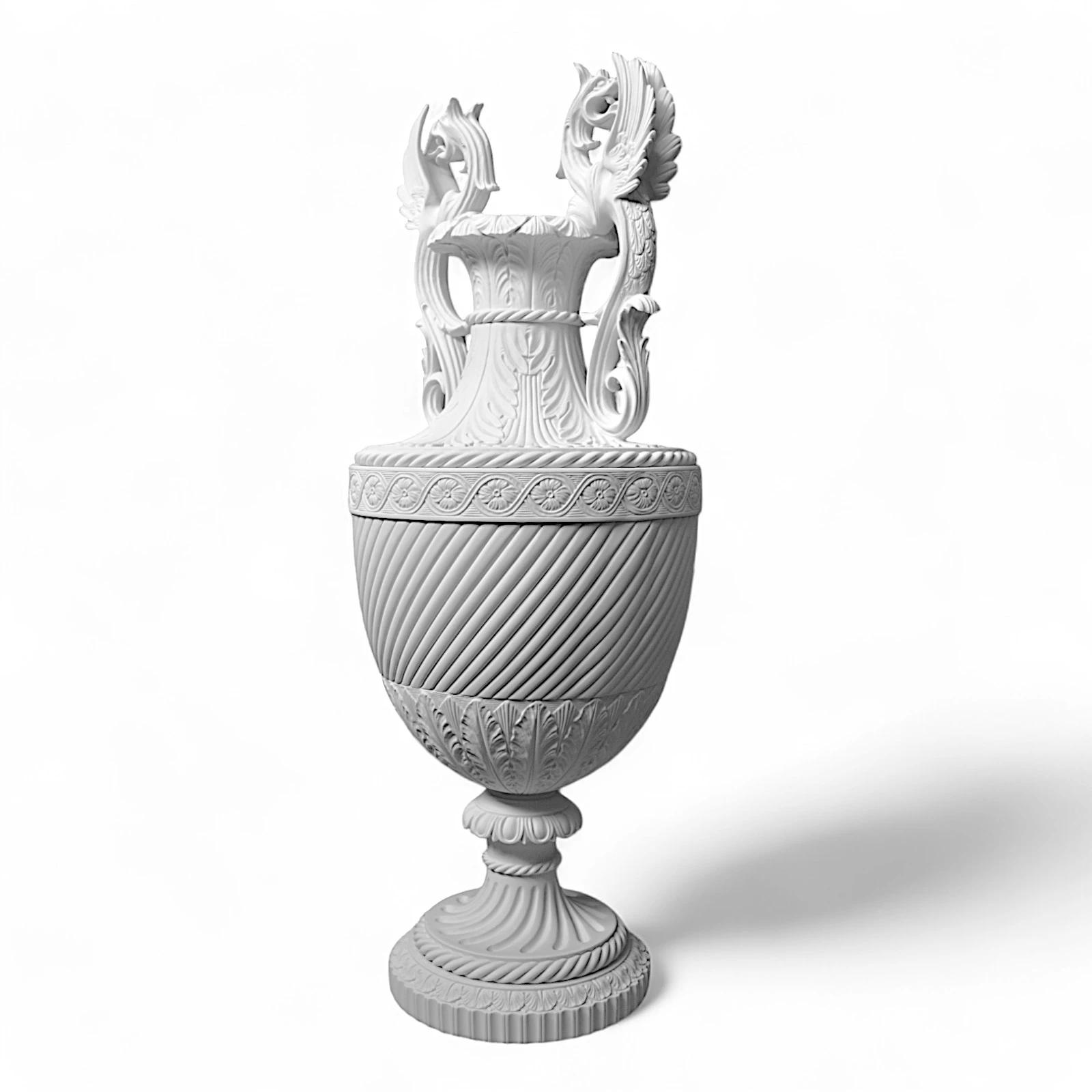 vaso-marmo-bianco-draghi-cosebelleantichemoderne