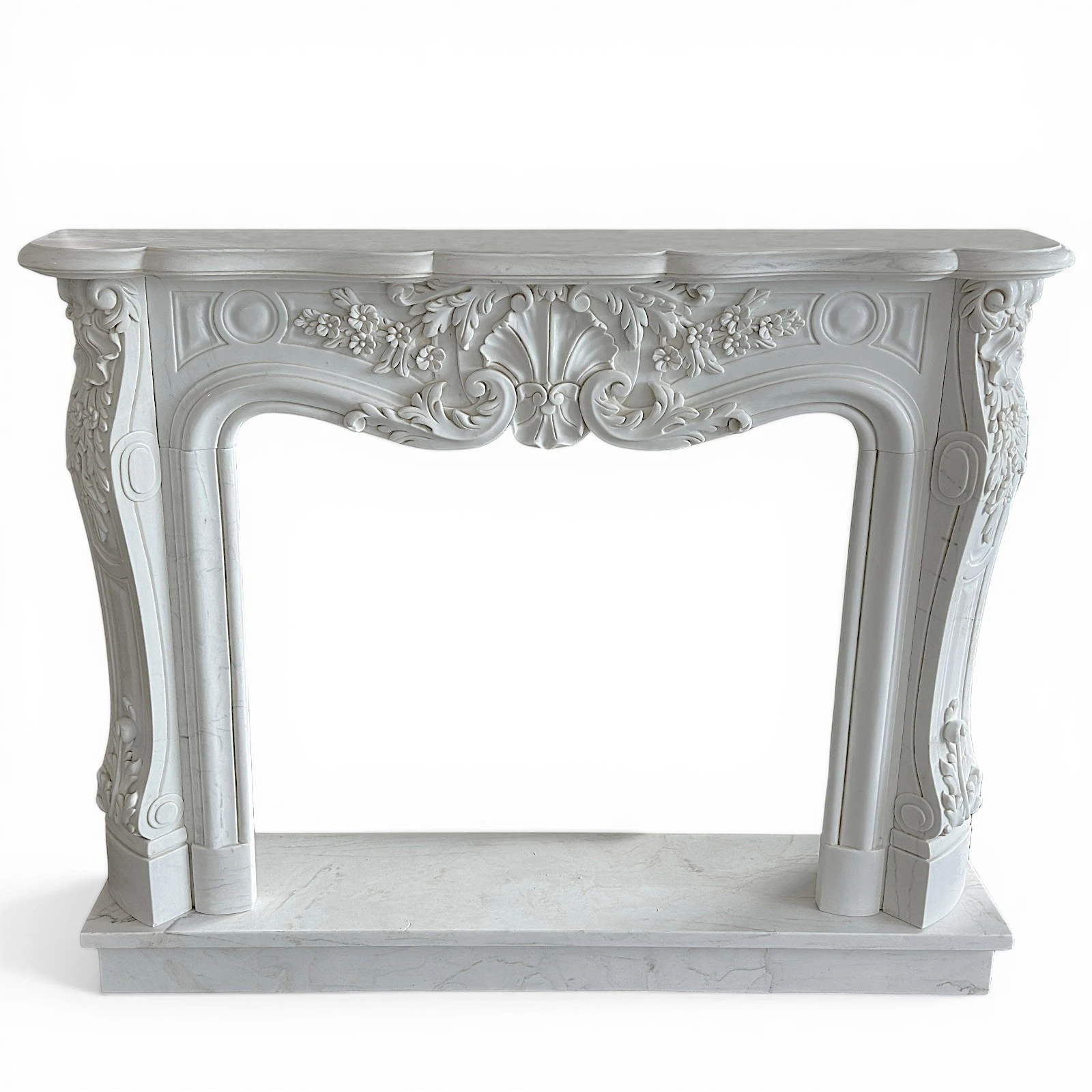 camino-marmo-carrara-fiori-cosebelleantichemoderne