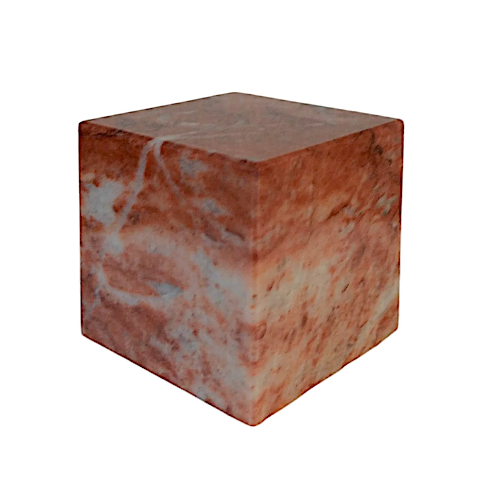 Cubo in Marmo Rosso scultura in marmo elemento d’arredo marmo