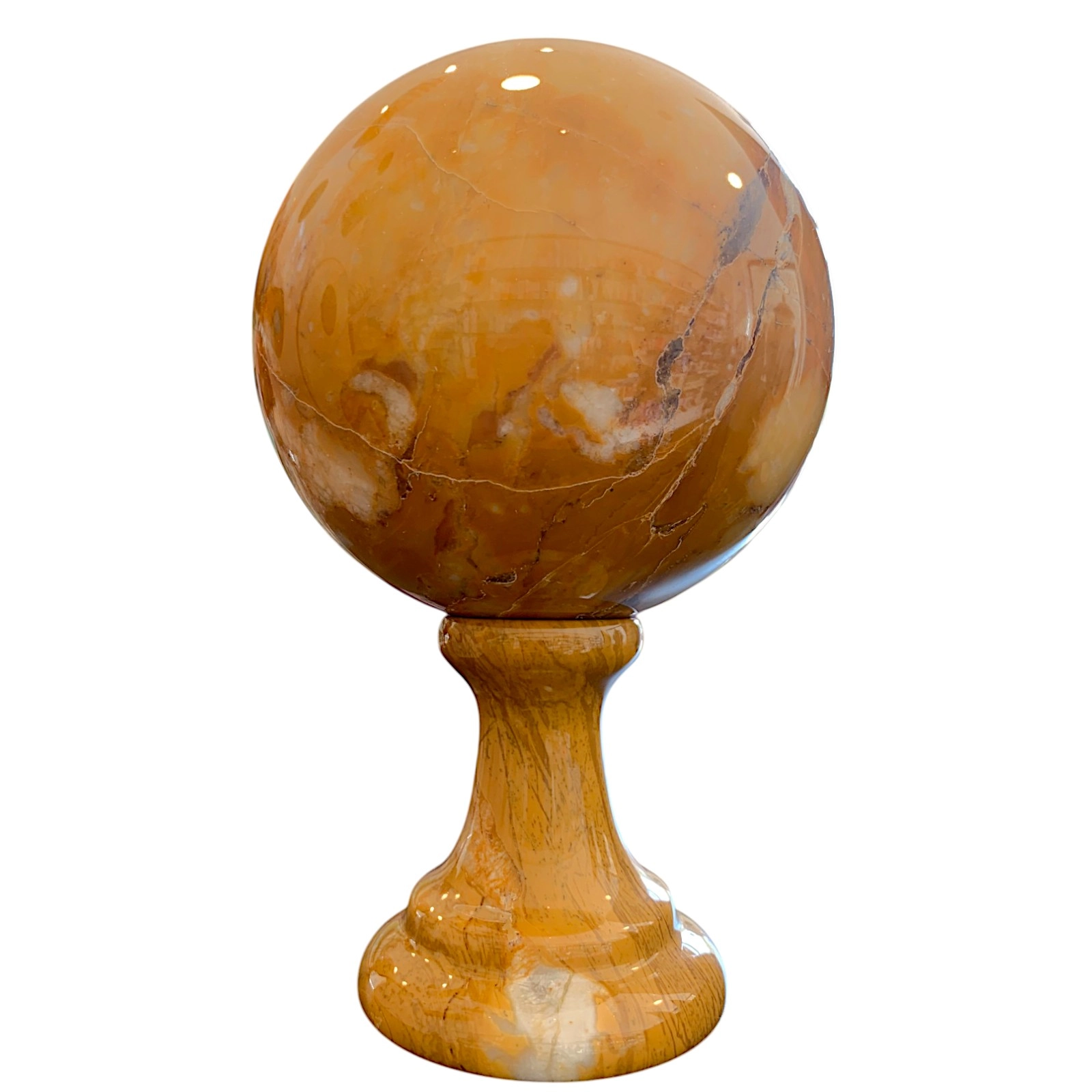 sfera-giallo-siena-marmo-cosebelleantichemoderne