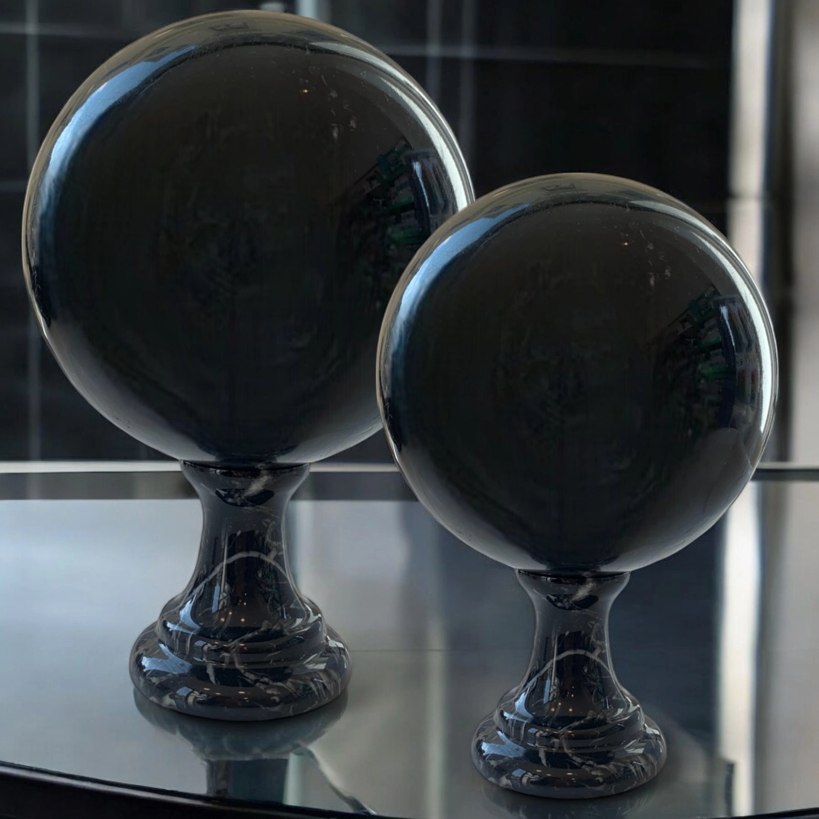sfera-nero-marmo-cosebelleantichemoderne
