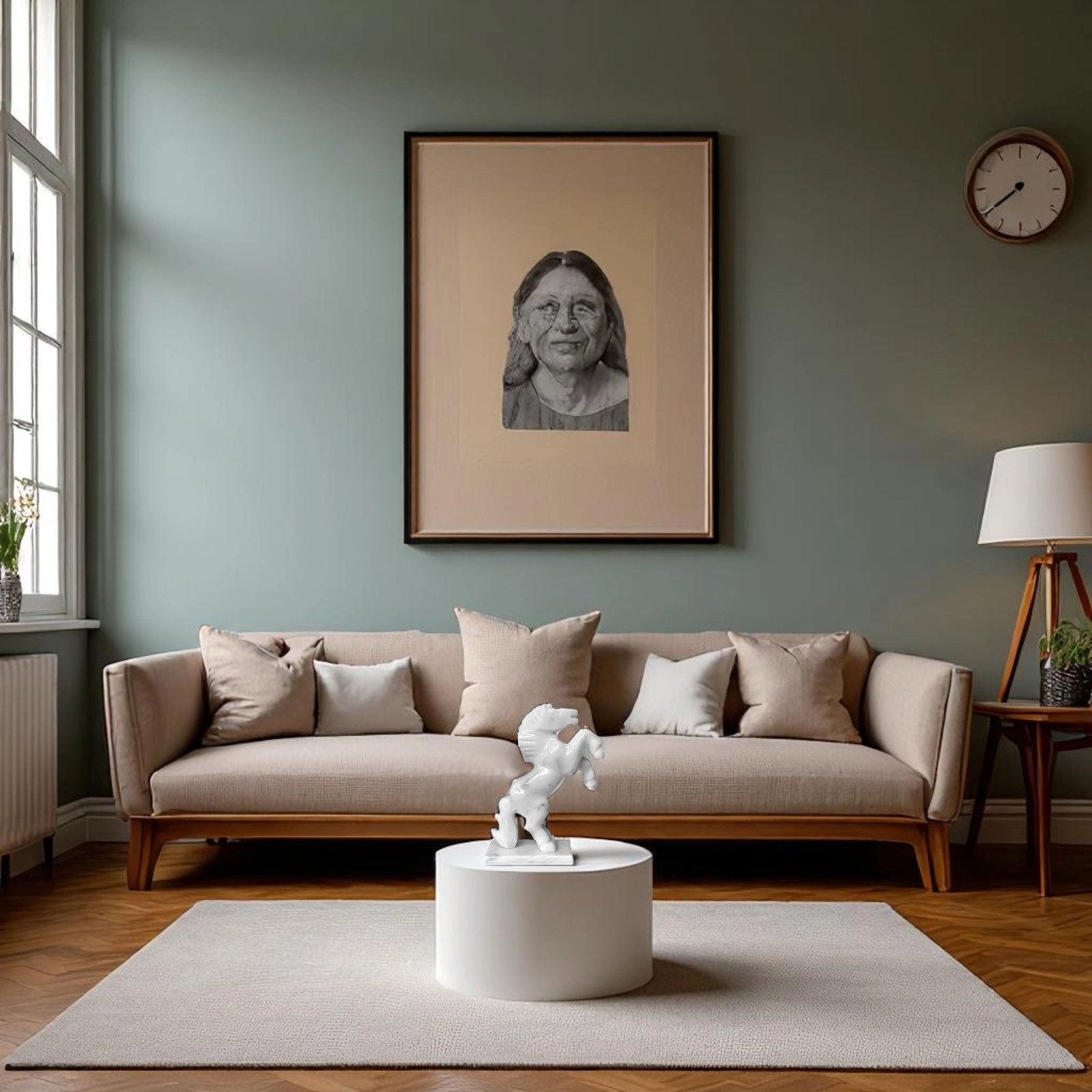 Alternative view of Cavallo in Marmo Bianco Carrara Varie Dimensioni