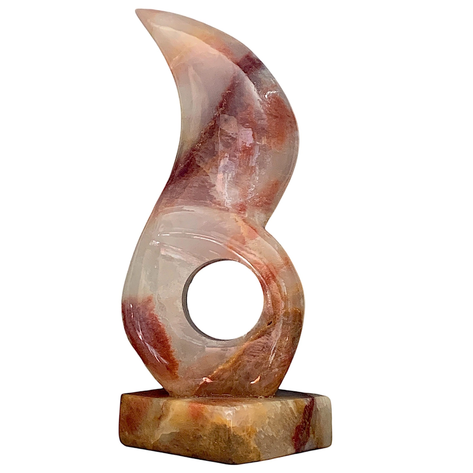 scultura-sole-luna-onice-colorato-cosebelleantichemoderne