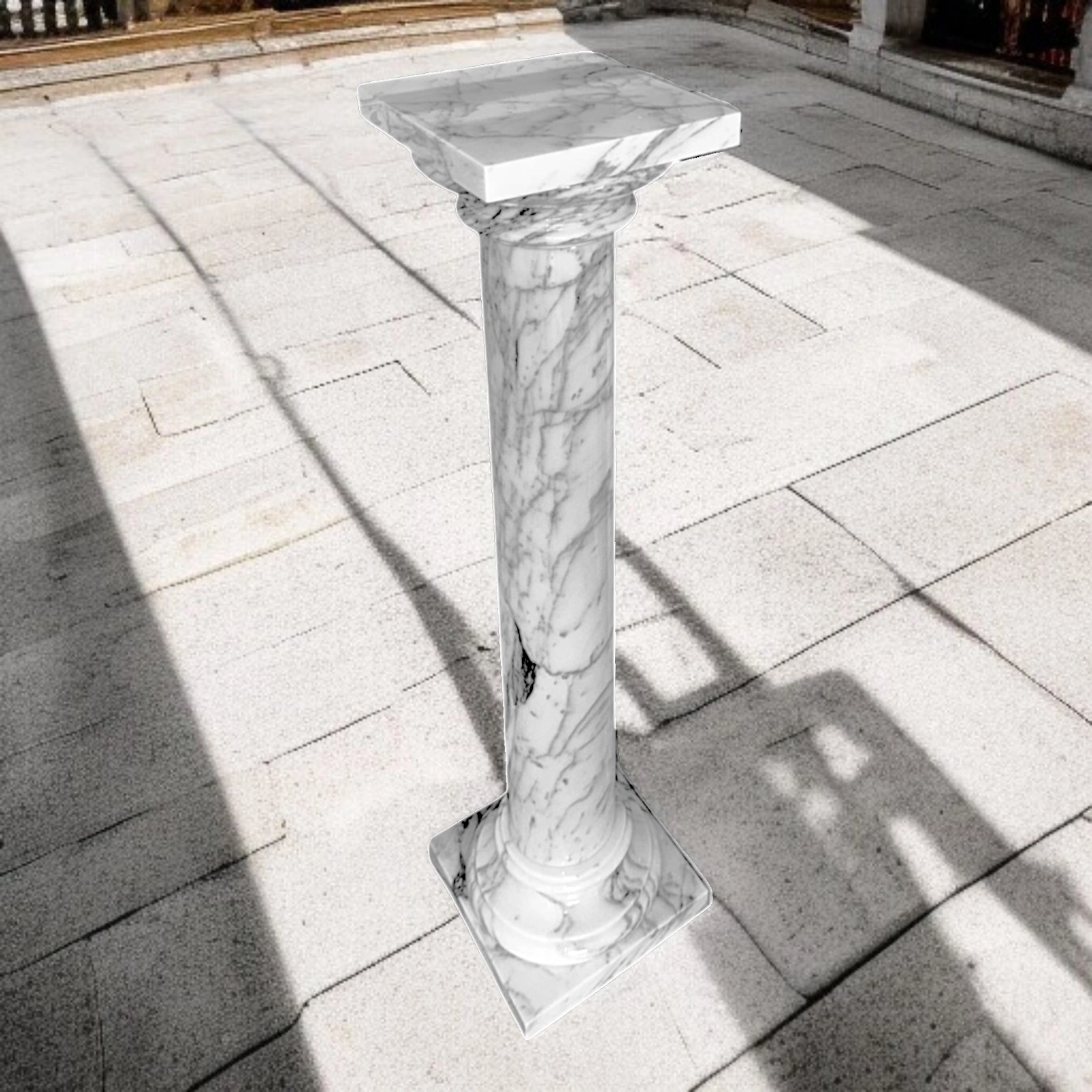 Alternative view of Colonna in Marmo Carrara H 103cm