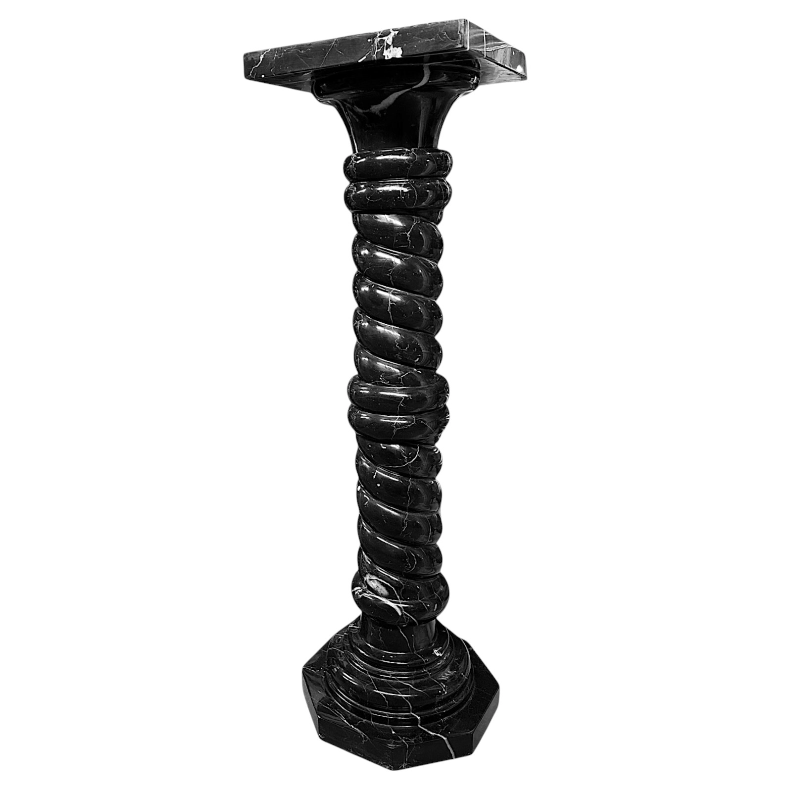 colonna-fusto-ritorto-nero-marquinia-cosebelleantichemoderne