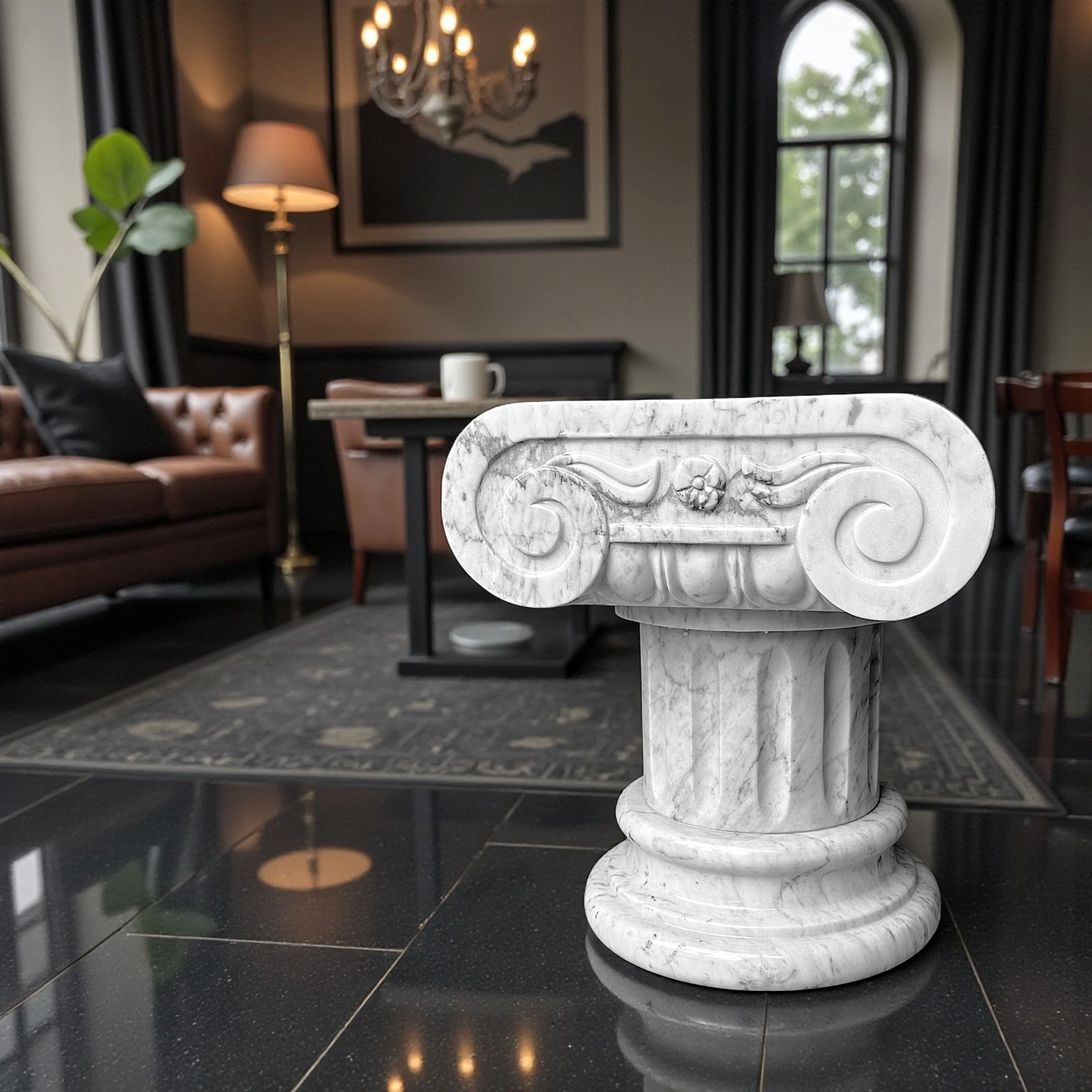 capitello-marmo-bianco-carrara-cosebelleantichemoderne