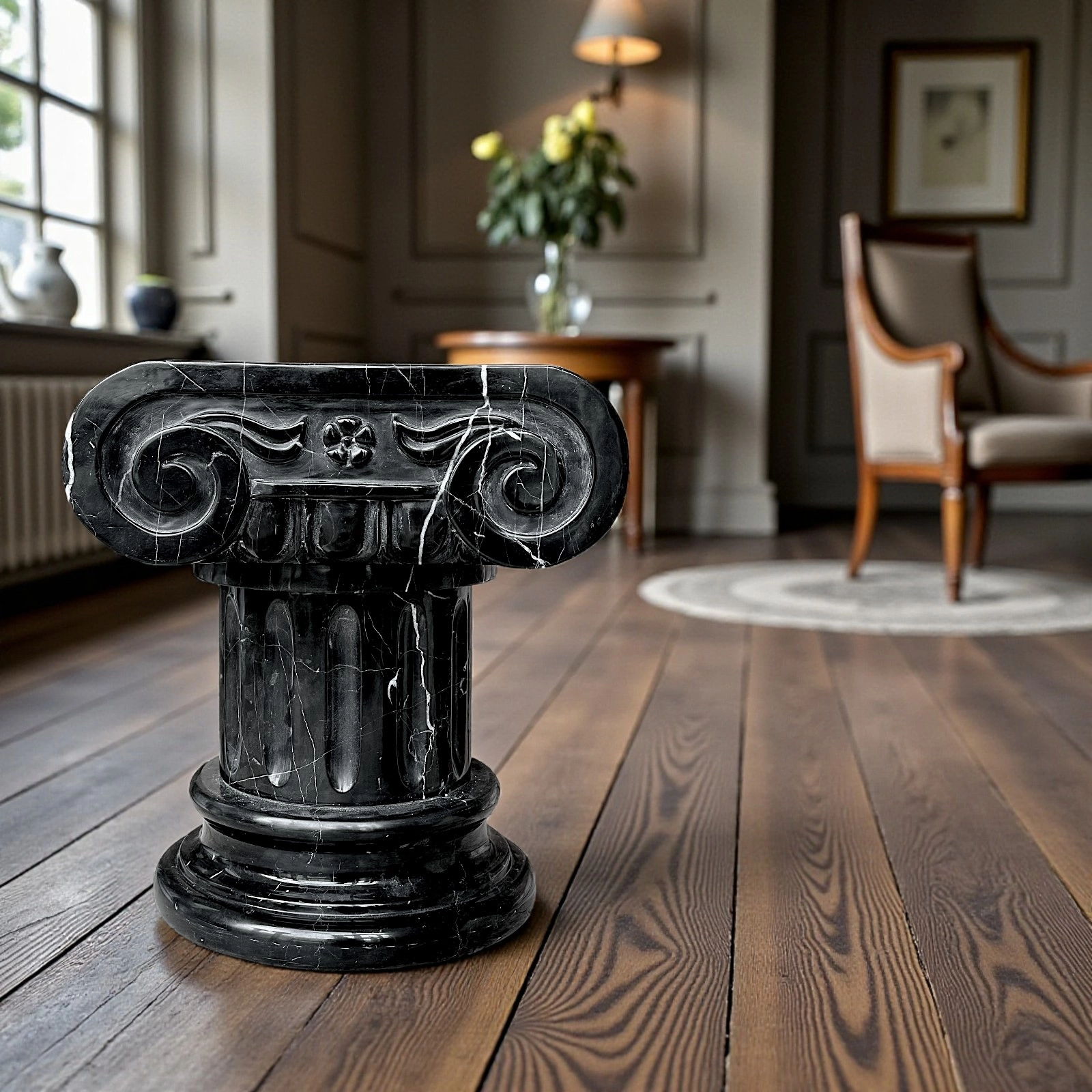 capitello-marmo-nero-marquinia-cosebelleantichemodern