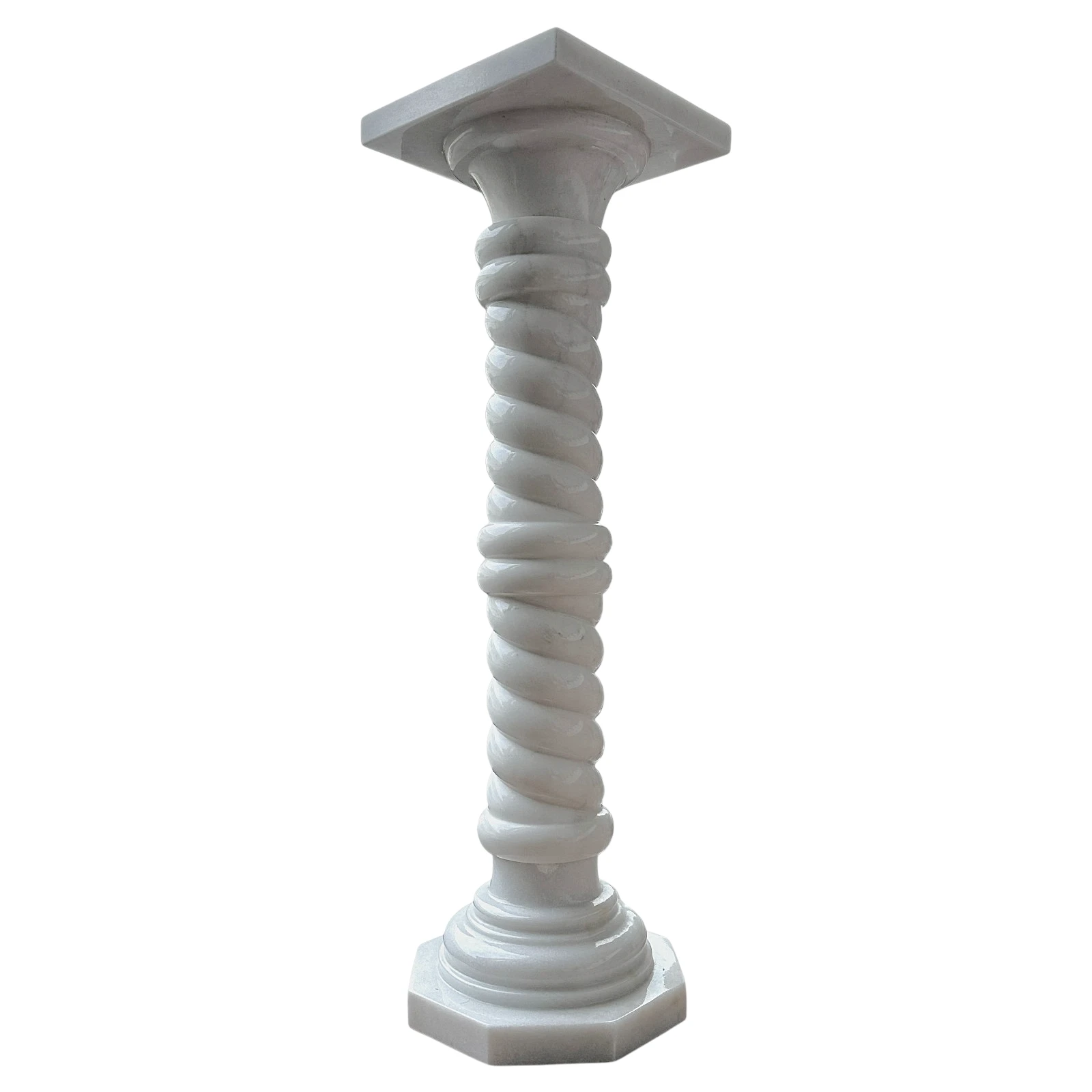 colonna-fusto-ritorto-bianco-carrara-scultura-cosebelleantichemoderne