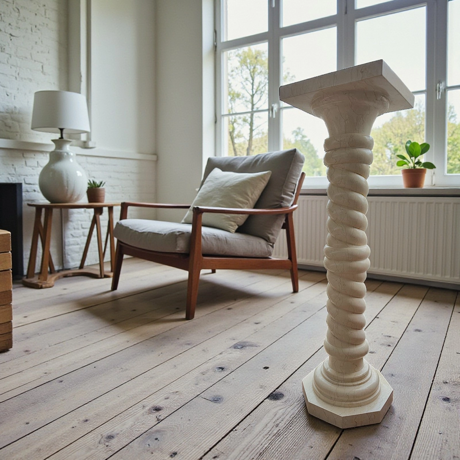 colonna-fusto-ritorto-marmo-giallo-cosebelleantichemoderne