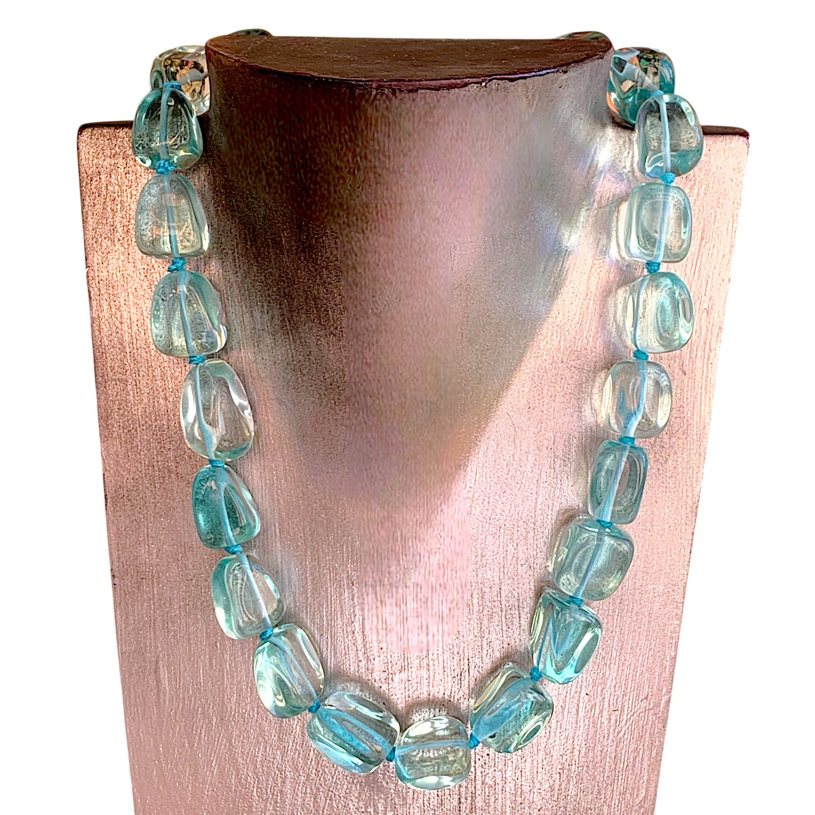 collana-artigianale-tormalina-azzurra-liscia-pietra-naturale-25cm-cosebelleantichemoderne