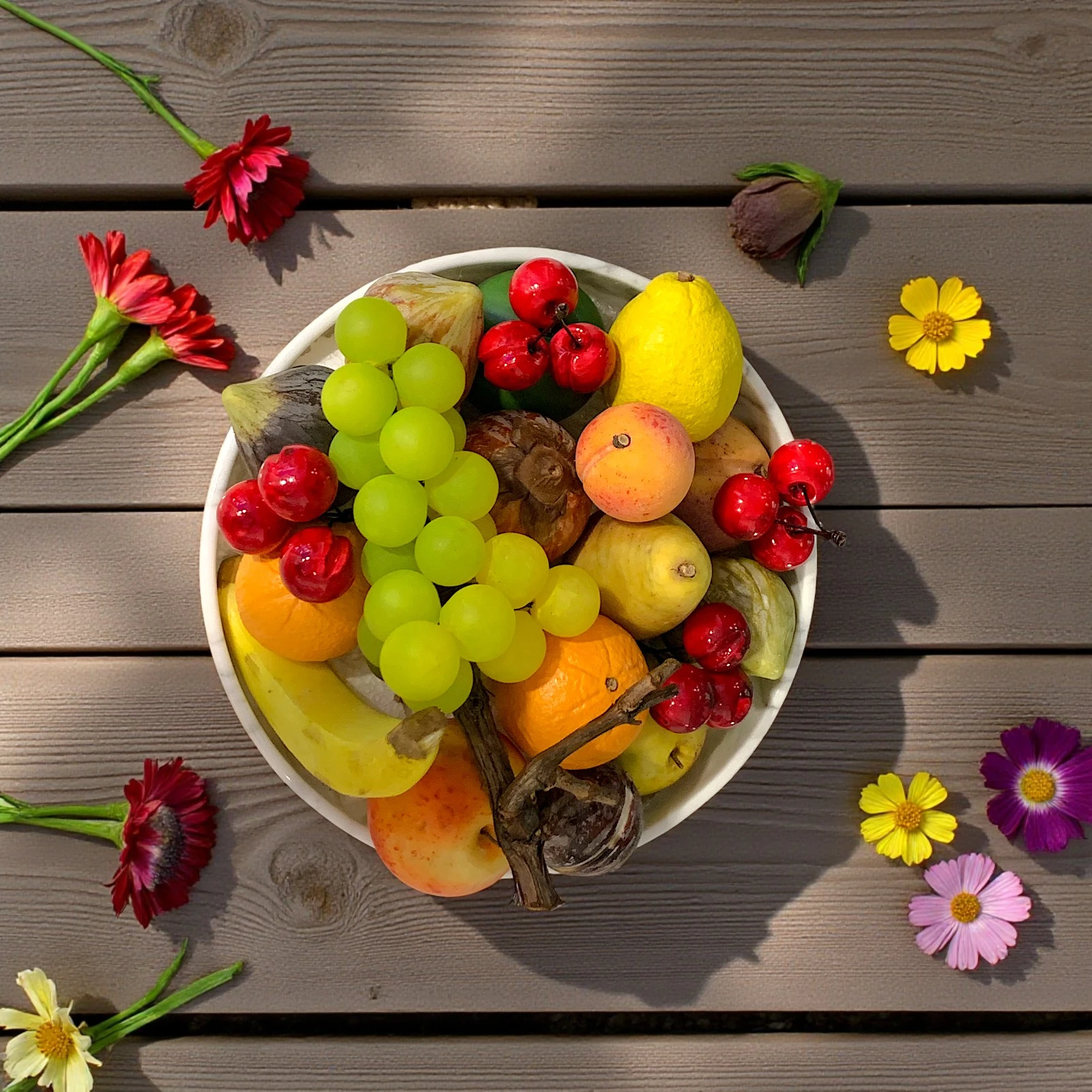 set-centrotavola-frutta-marmo-cosebelleantichemoderne