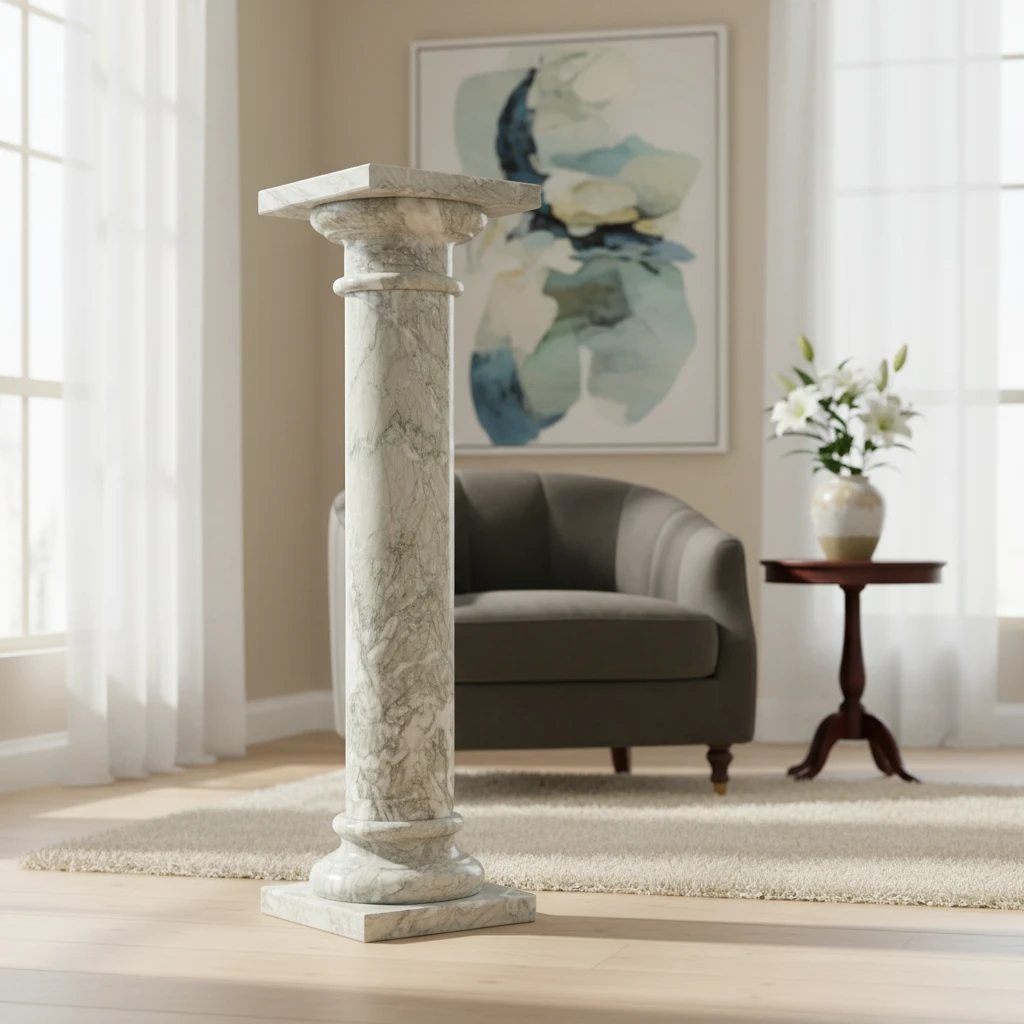 colonna-cipollino-decorativa-salone-marmo-cosebelleantichemoderne