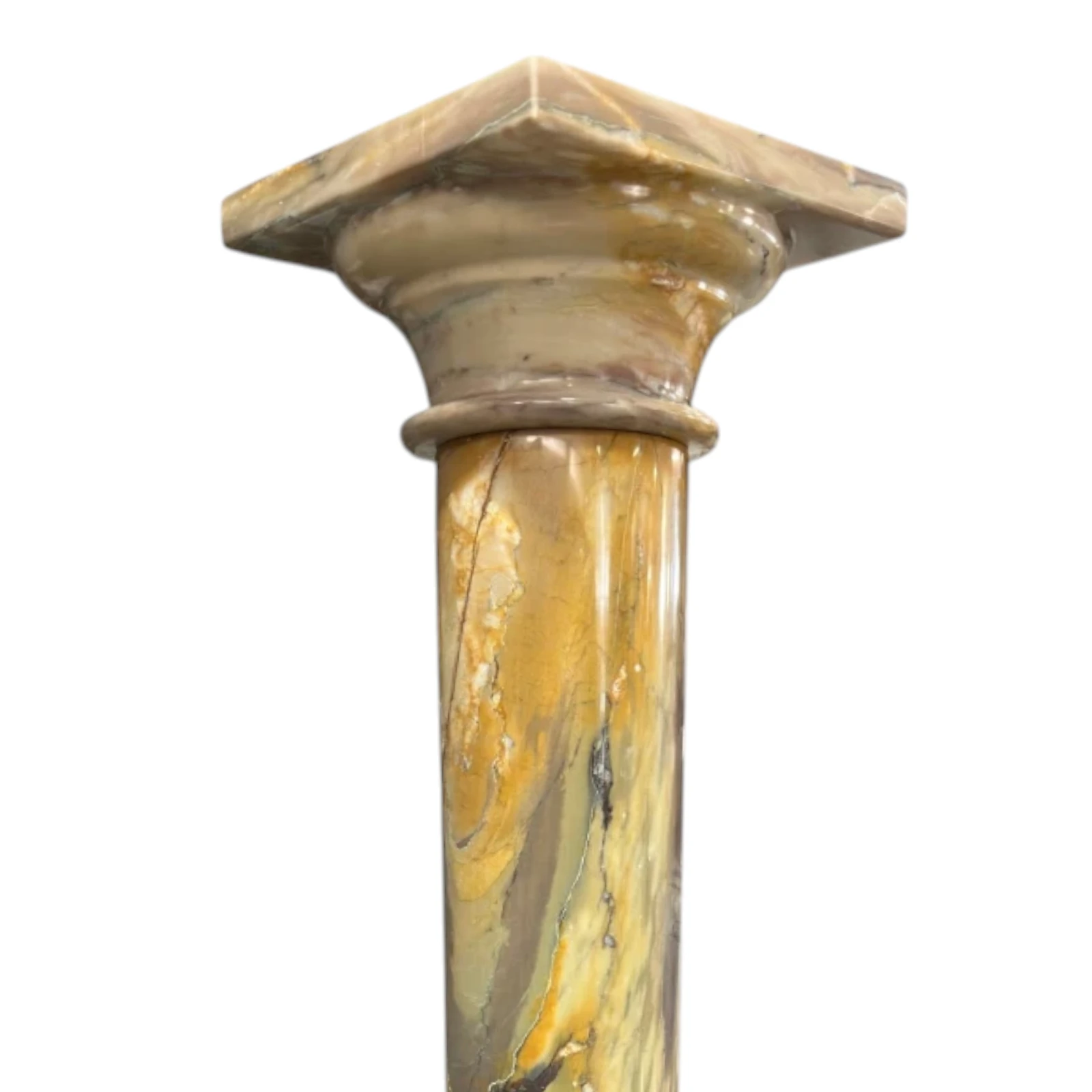 colonna-giallo-siena-decorativa-marmo-cosebelleantichemoderne