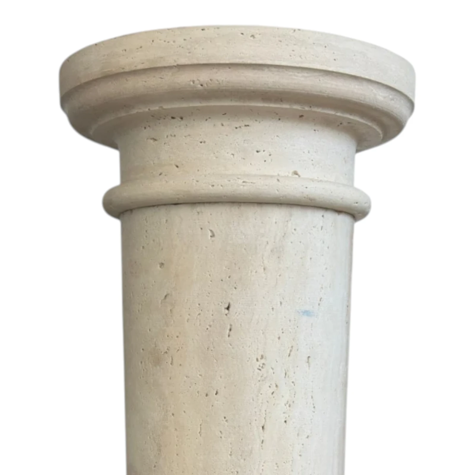 colonna-travertino-decorativa-salone-marmo-cosebelleantichemoderne