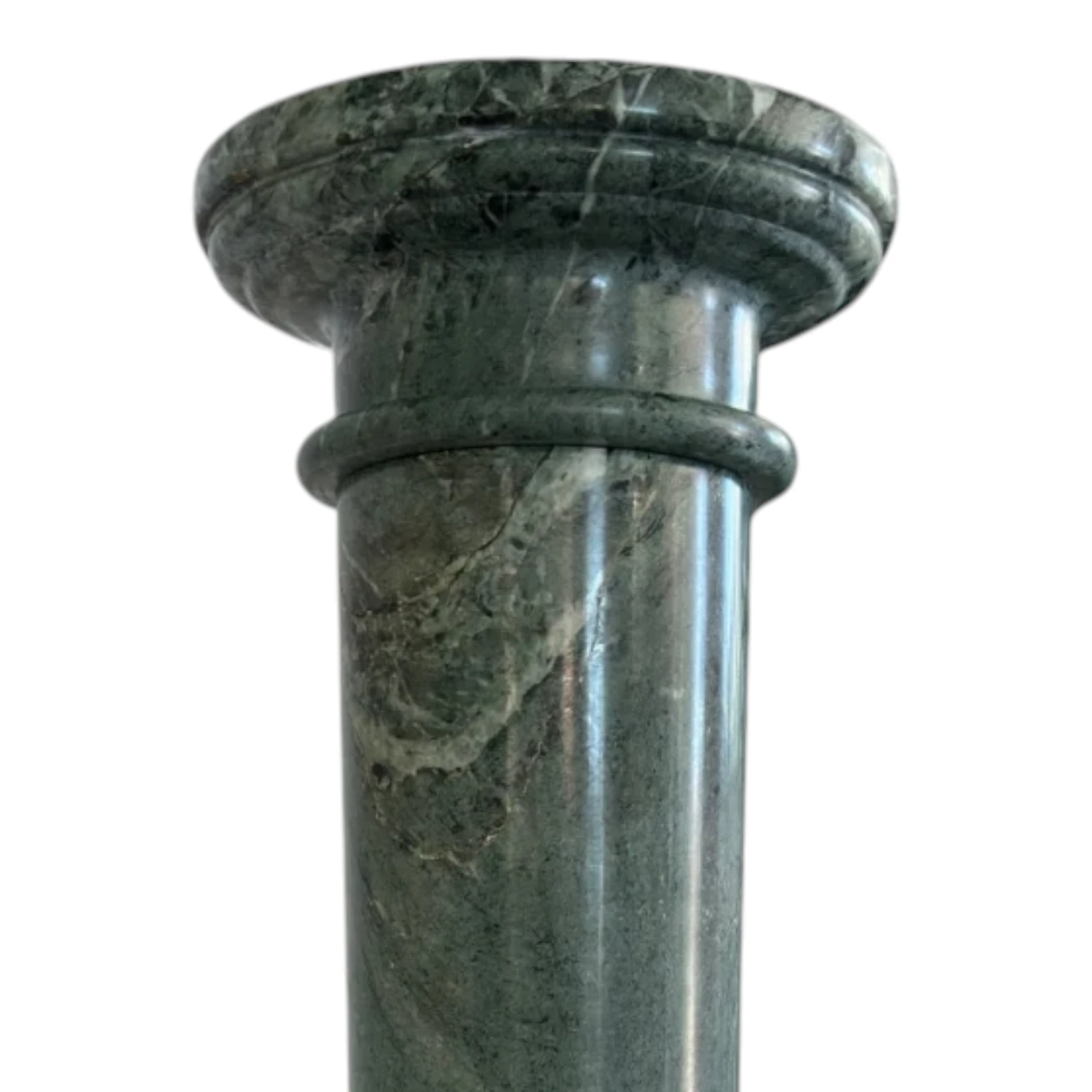Grande Colonna in Marmo Verde Alpi H 100cm - Image 4