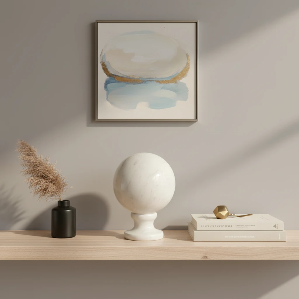 decorative-carrara-sphere-living-room-marble-cosebelleantichemoderne
