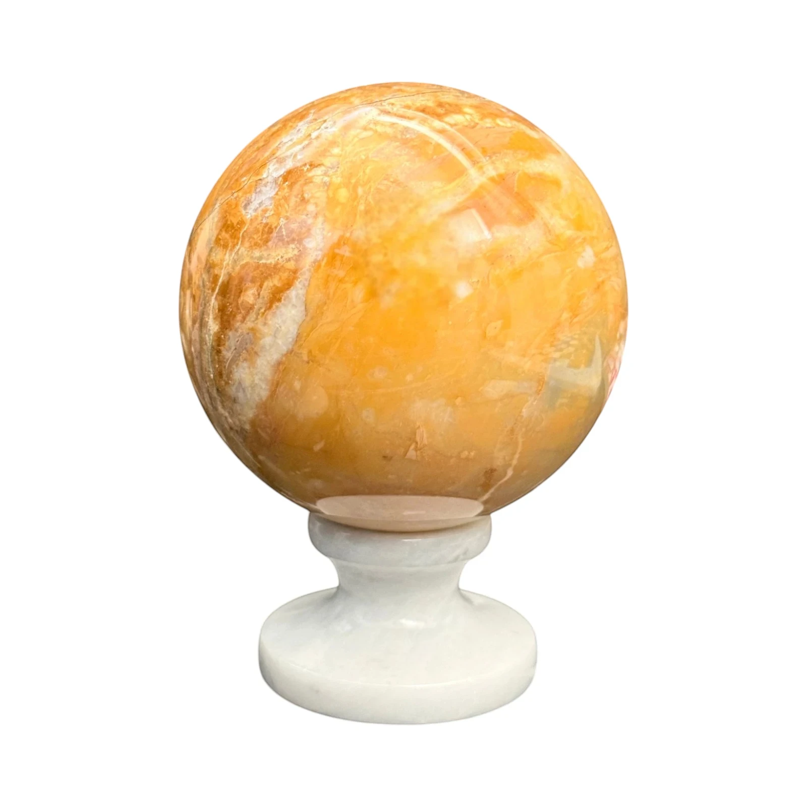decorative-giallo-siena-sphere-living-room-marble-cosebelleantichemoderne