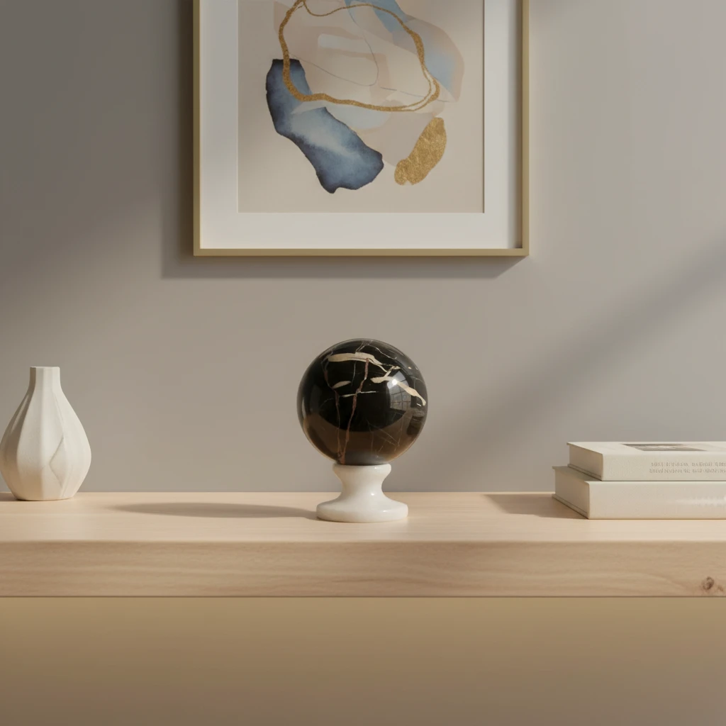 decorative-portoro-sphere-living-room-marble-cosebelleantichemoderne