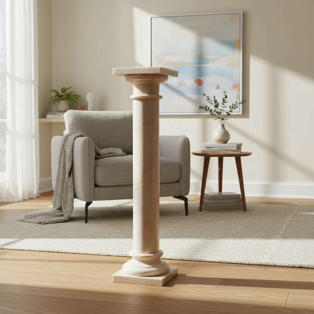 colonna-rosa-portogallo-decorativa-marmo-cosebelleantichemoderne
