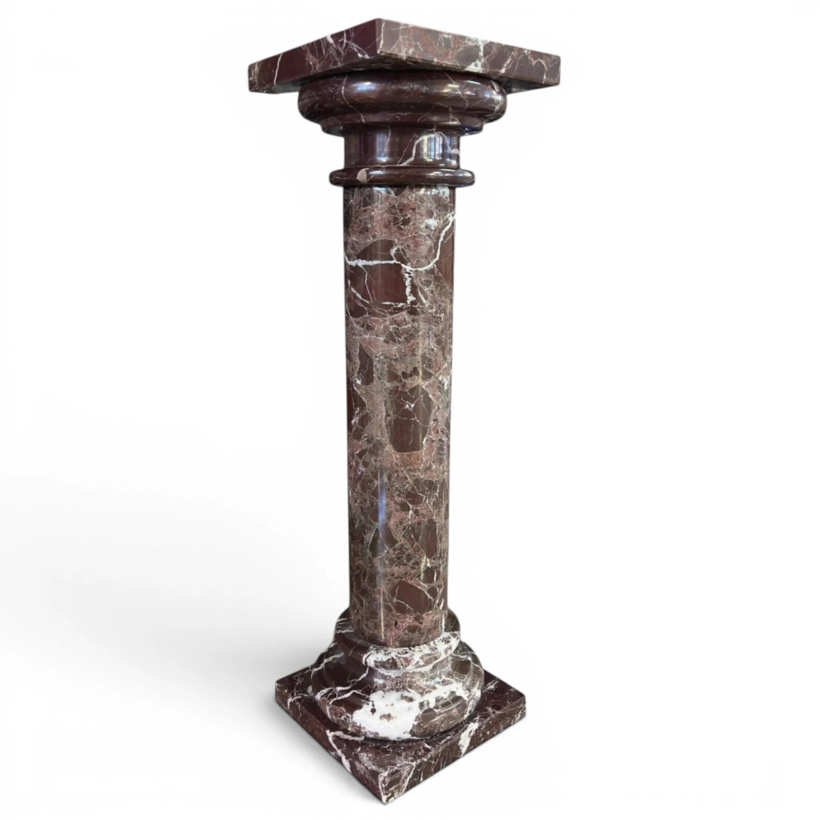 colonna-rosso-levanto-decorativa-marmo-cosebelleantichemoderne