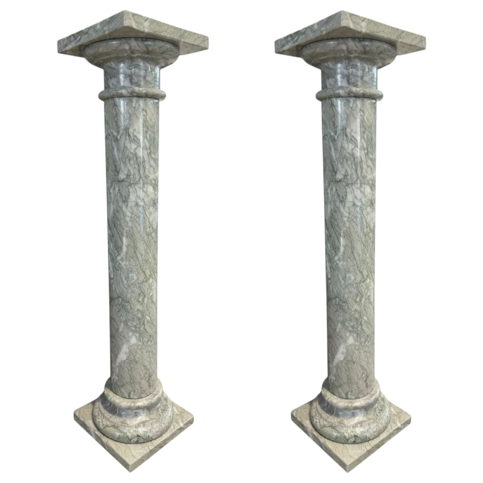 coppia-colonna-cipollino-decorativa-salone-marmo-cosebelleantichemoderne