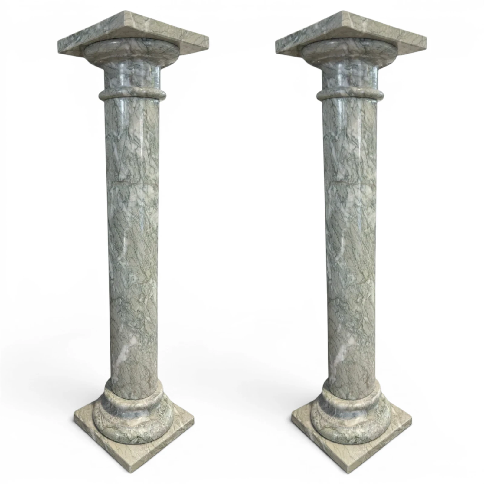 coppia-colonna-cipollino-decorativa-salone-marmo-cosebelleantichemoderne