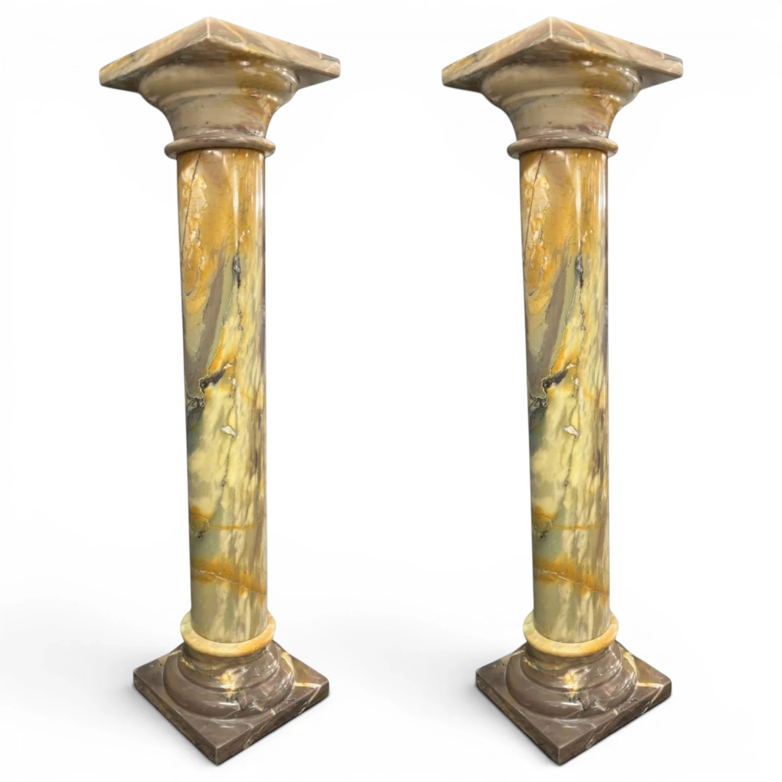 coppia-colonna-giallo-siena-decorativa-salone-marmo-cosebelleantichemoderne