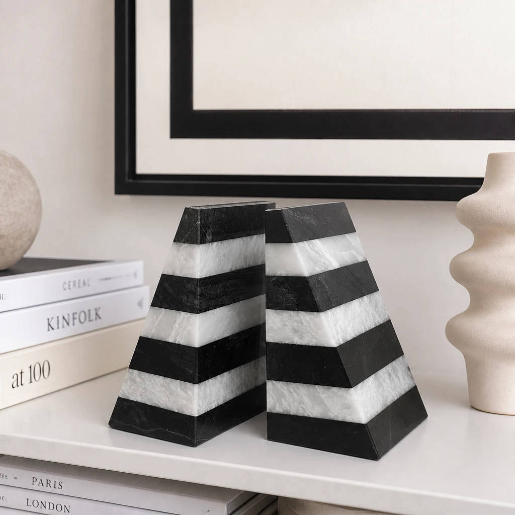 fermalibri-marmo-nero-bianco-cosebelleantichemoderne