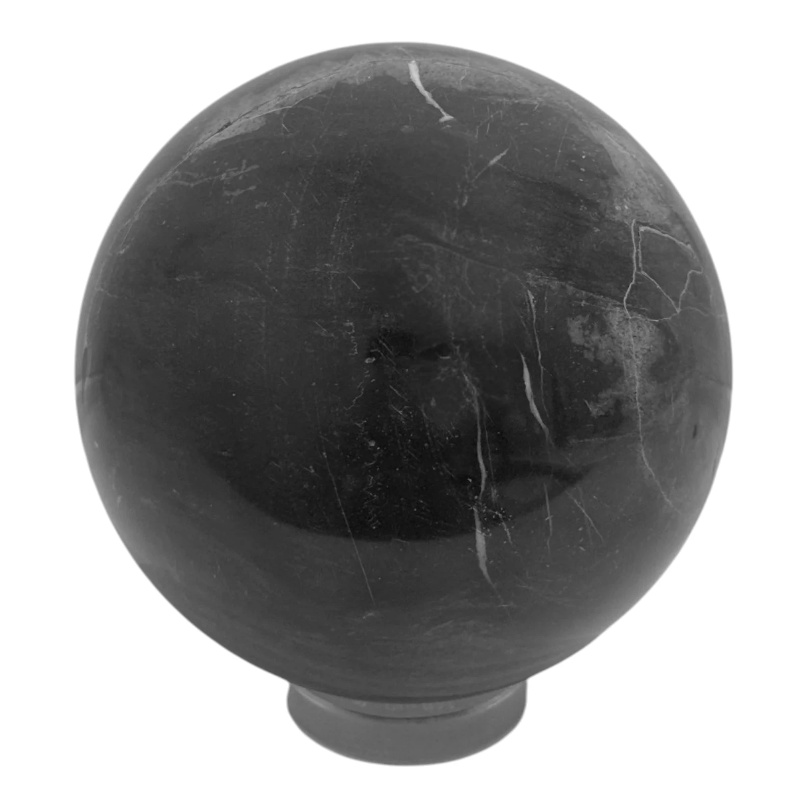 sfera-marmo-nero-decorativa-cosebelleantichemoderne
