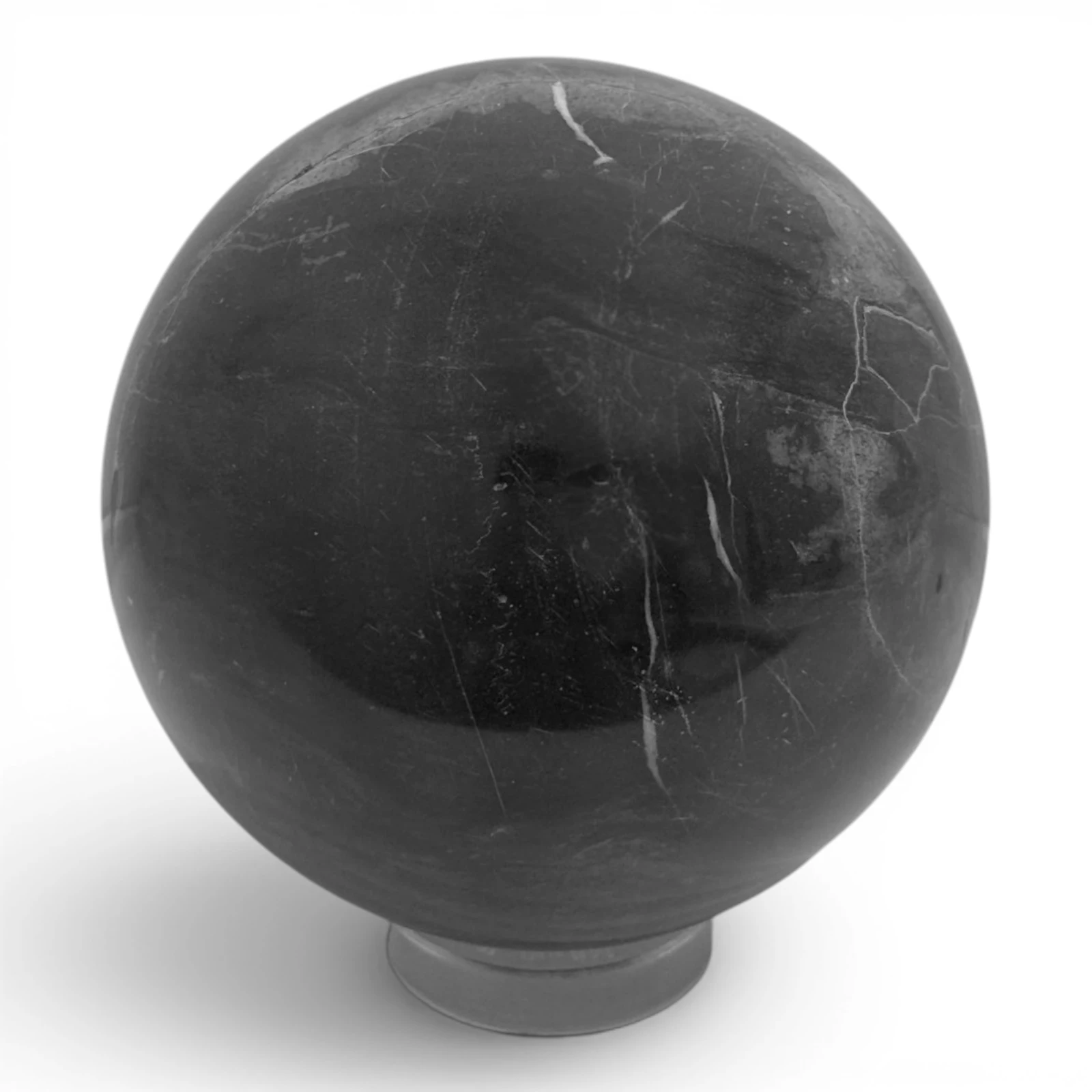 sfera-marmo-nero-decorativa-cosebelleantichemoderne